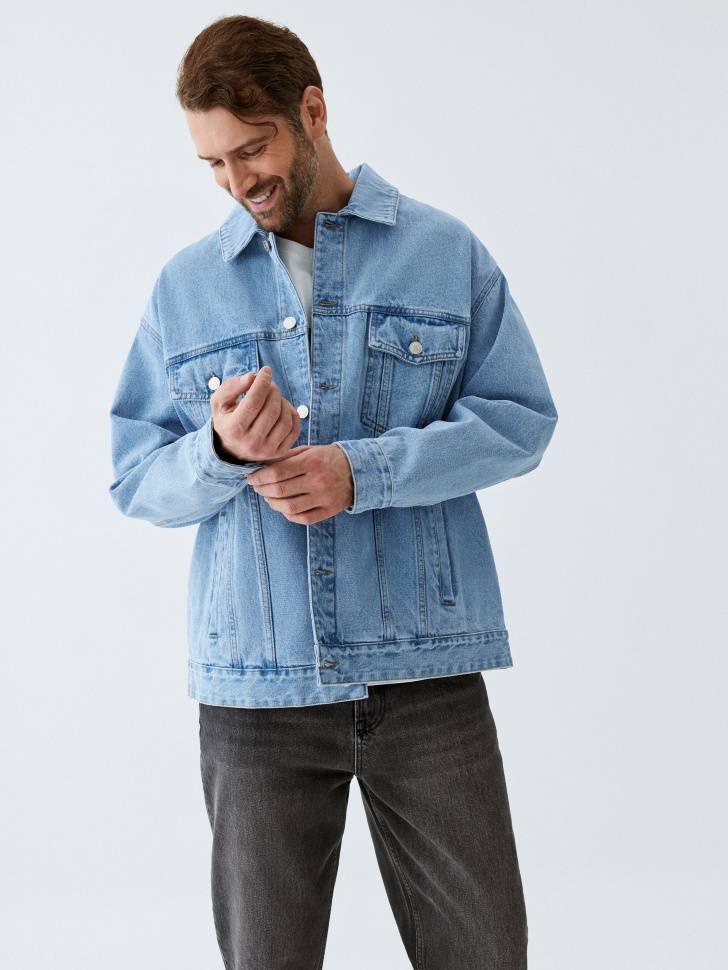 

Джинсовая куртка оверсайз, 4804111103