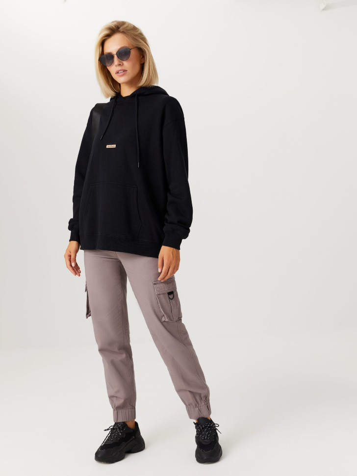 

Брюки карго из хлопка, Коричневый