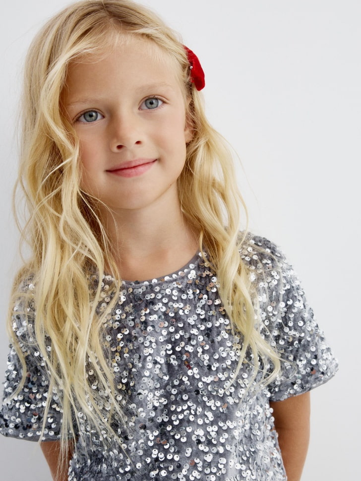 нарядное платье с пайетками для девочек 4610517039613 в интернет магазине