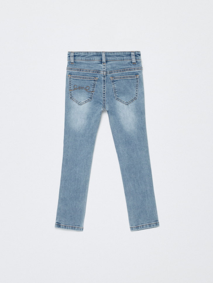 Базовые джинсы Slim fit для девочек. Фото №2