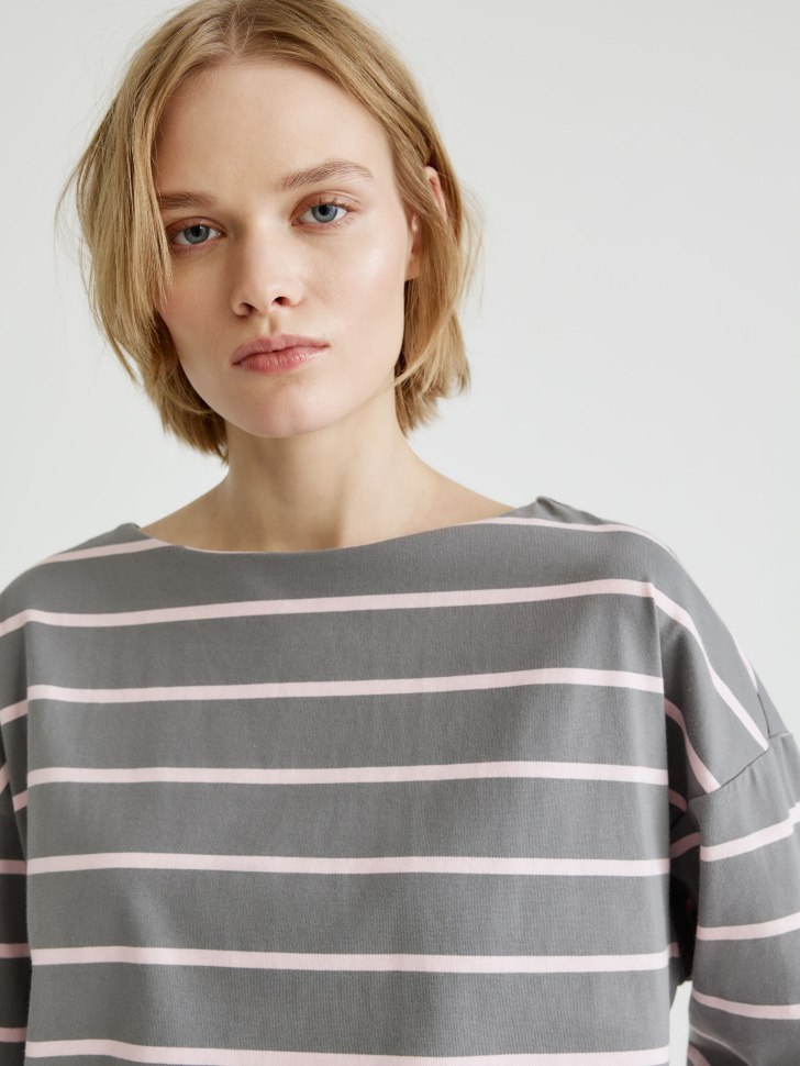 лонгслив оверсайз в полоску 4610517267429 в интернет магазине