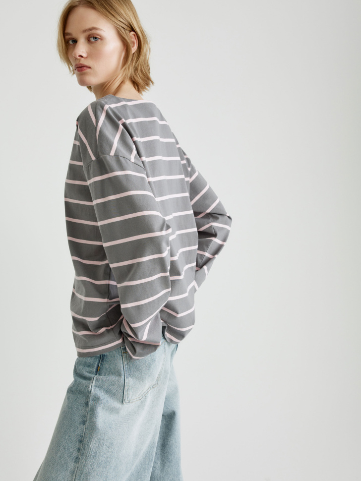 лонгслив оверсайз в полоску 4610517267429 купить с доставкой