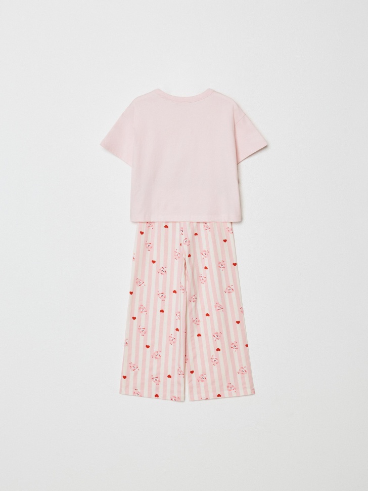 пижама для девочек с принтом  x смешарики 4610517201263 по акции