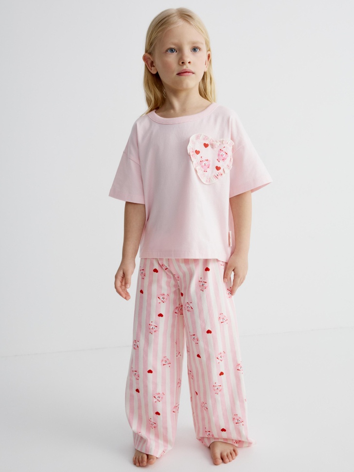 Пижама для девочек SELA Смешарики, арт. 32316