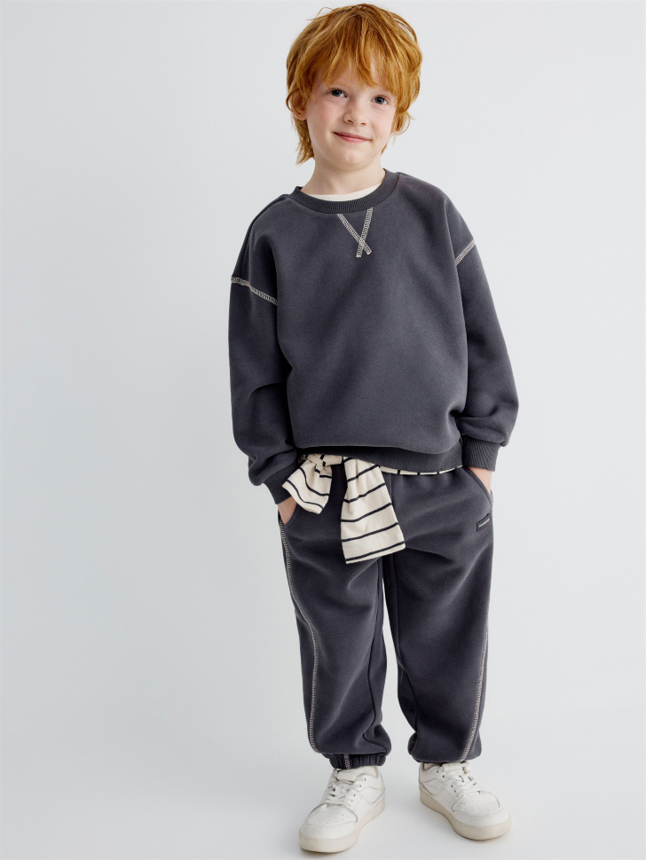 утепленные джоггеры для мальчиков 4610517172525 фотография