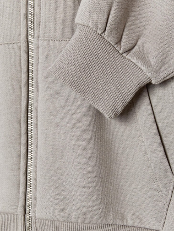 толстовка с капюшоном для девочек из хлопка спереди