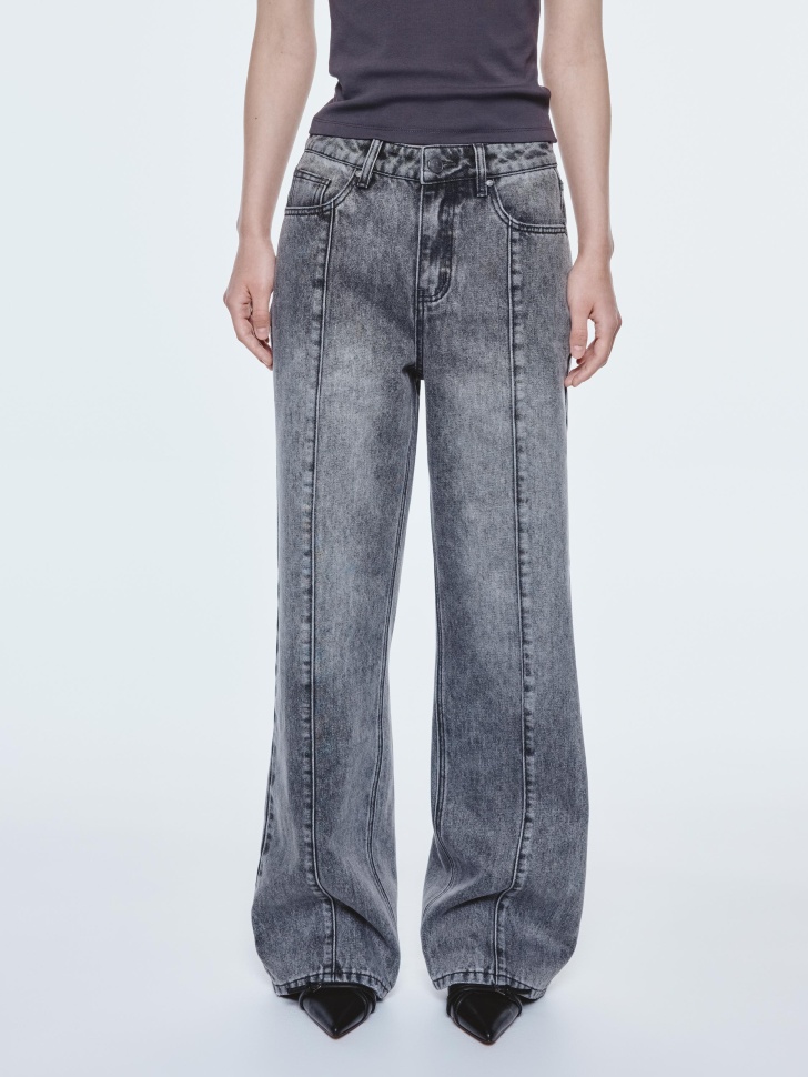 джинсы straight fit из линейки  young от бренда sela вид слева