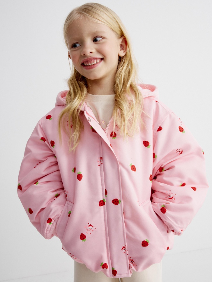 бомбер оверсайз для девочек с принтом  x смешарики 4610517157232 фотография