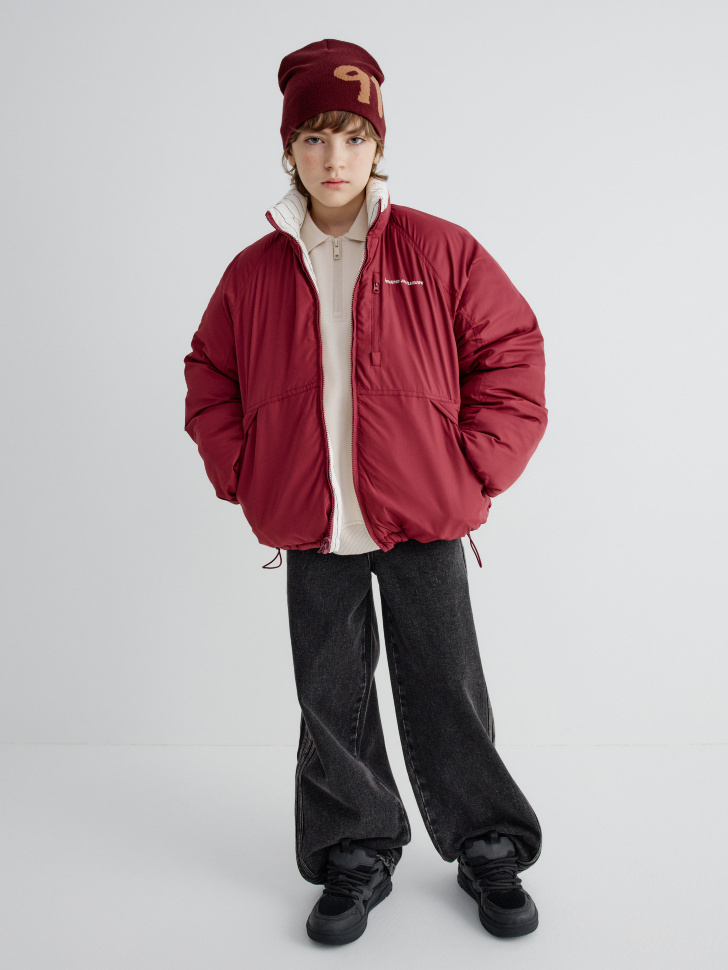 двусторонняя куртка детская из россии вид сбоку