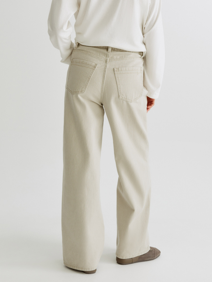 классические прямые джинсы с кулиской по цене 4299 руб вид справа