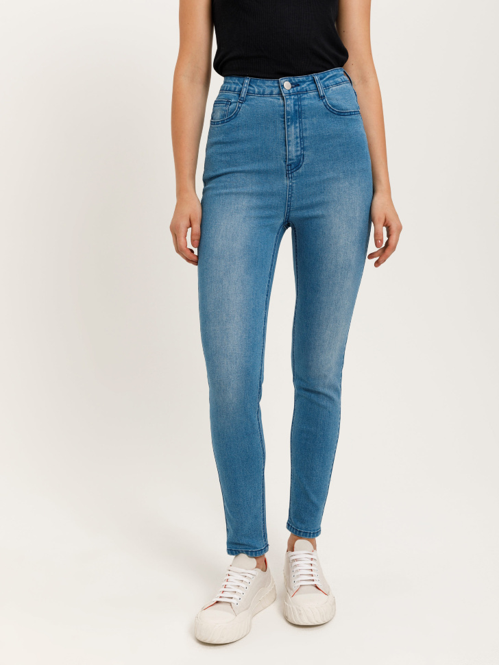 брюки джинсовые женские (синий, XXS) sela 4603375204446 - фото 2