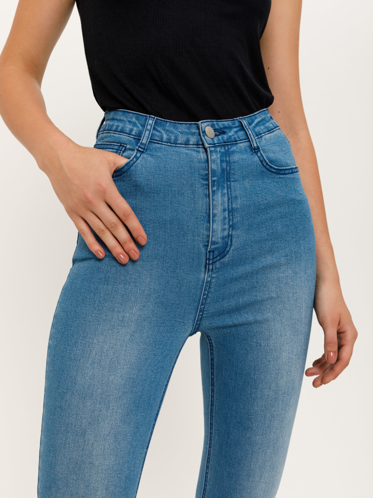 брюки джинсовые женские (синий, XXS) sela 4603375204446 - фото 3
