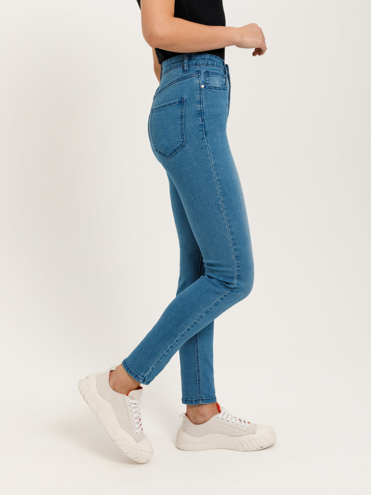 брюки джинсовые женские (синий, XXS) sela 4603375204446 - фото 4