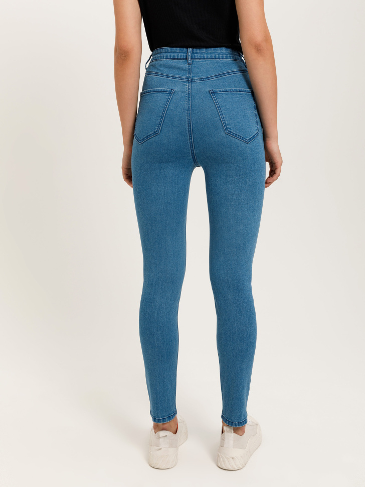 брюки джинсовые женские (синий, XXS) sela 4603375204446 - фото 5