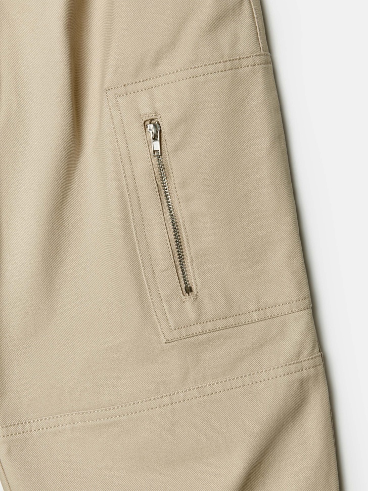 твиловые брюки с кружевной оборкой для девочек из россии вид сбоку