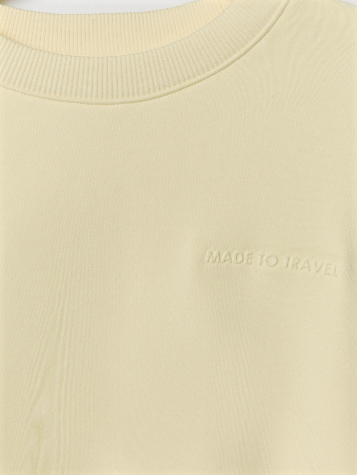 свитшот оверсайз с принтом из футера из футера спереди