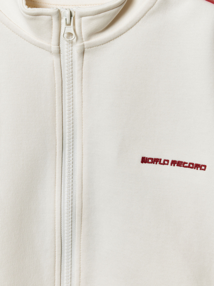 спортивная толстовка с коротким рукавом для мальчиков из россии вид сбоку