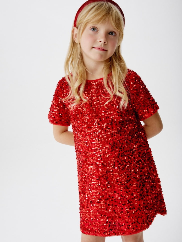 нарядное платье с пайетками для девочек 4610517039552 фотография