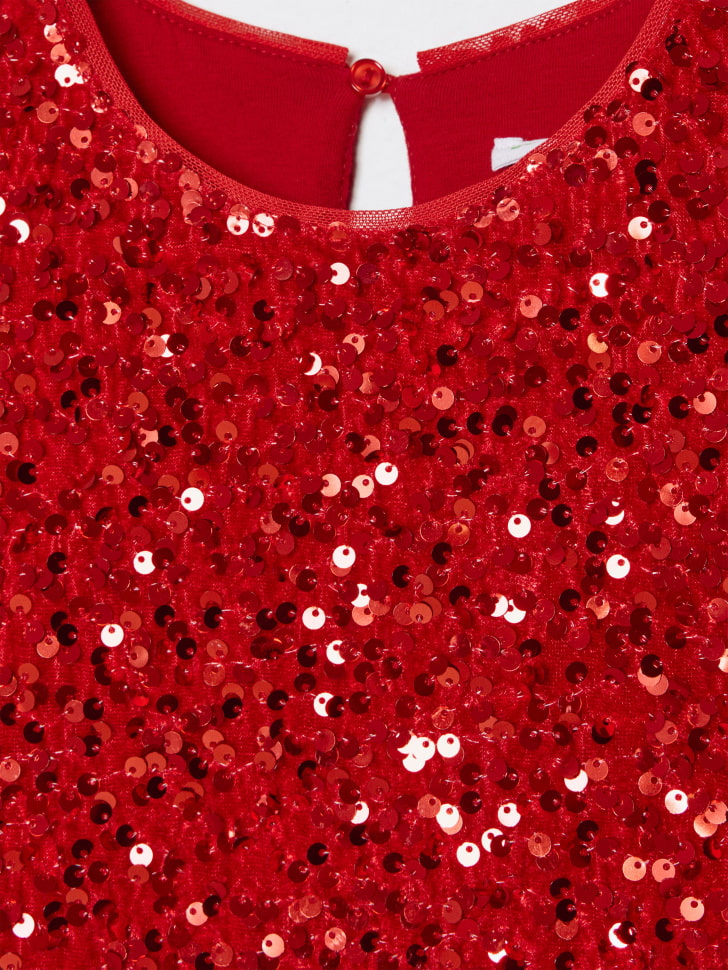 нарядное платье с пайетками для девочек 4610517039552 по низкой цене