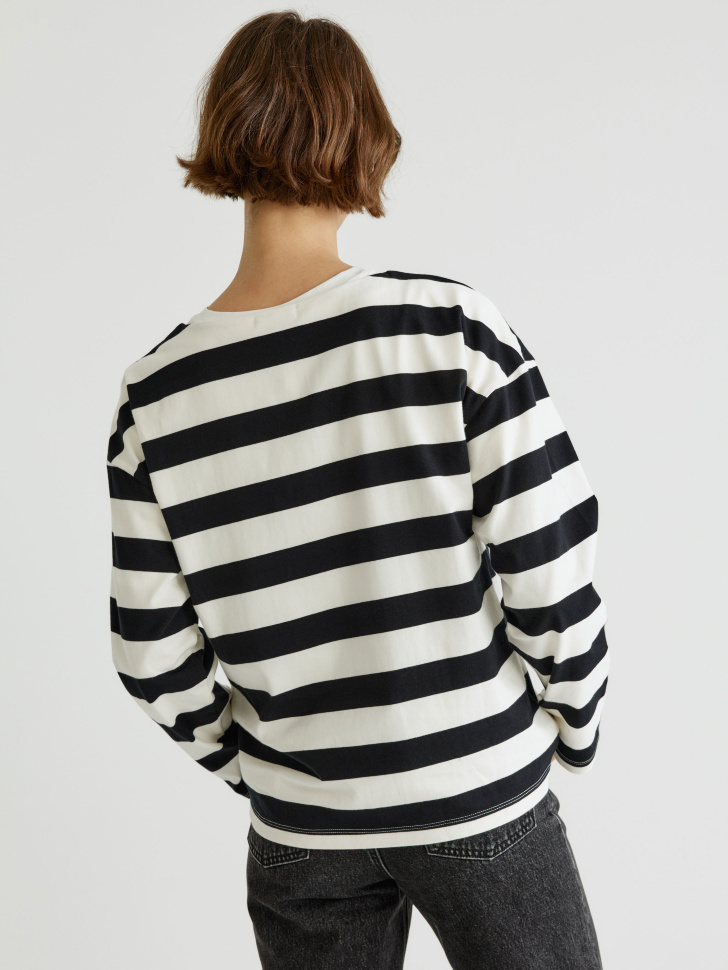 лонгслив оверсайз в полоску 4610517267474 в интернет магазине
