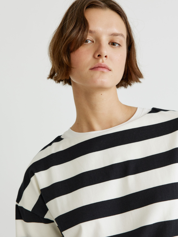 лонгслив оверсайз в полоску 4610517267474 с промокодом