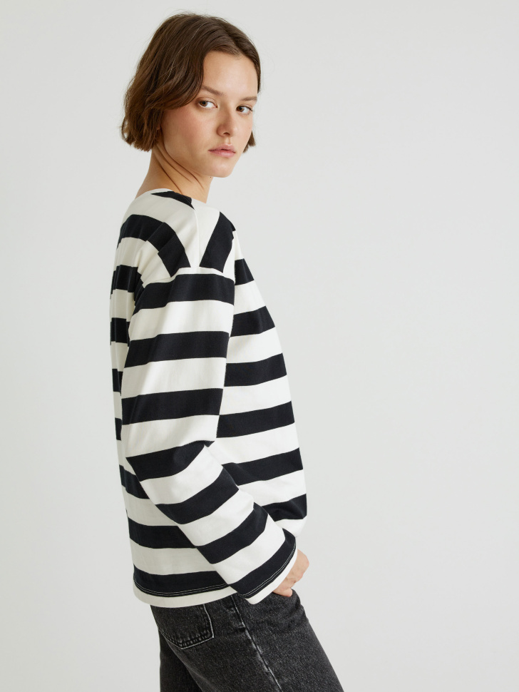 лонгслив оверсайз в полоску 4610517267474 купить с доставкой