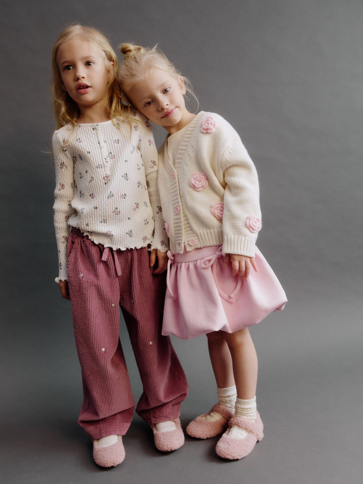 юбка-баллон с бантиками для девочек универсального стиля с лицевой стороны