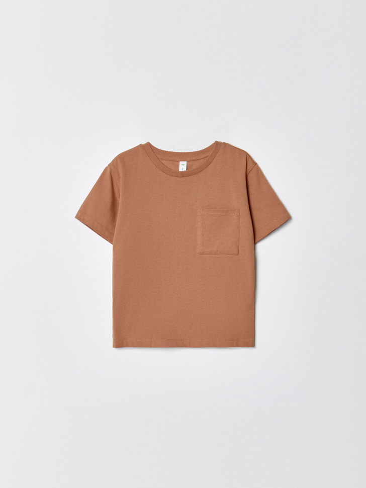 базовая футболка с карманом детская по цене 499 руб вид справа