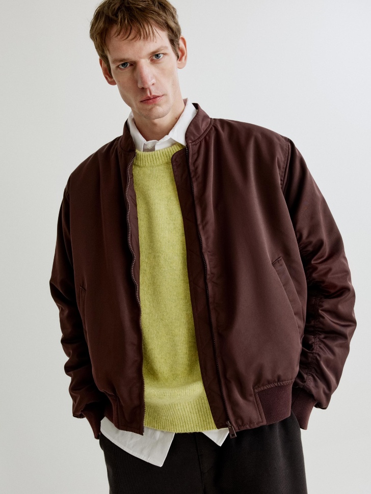 Утепленный бомбер SELA, бордовый, арт. 35800