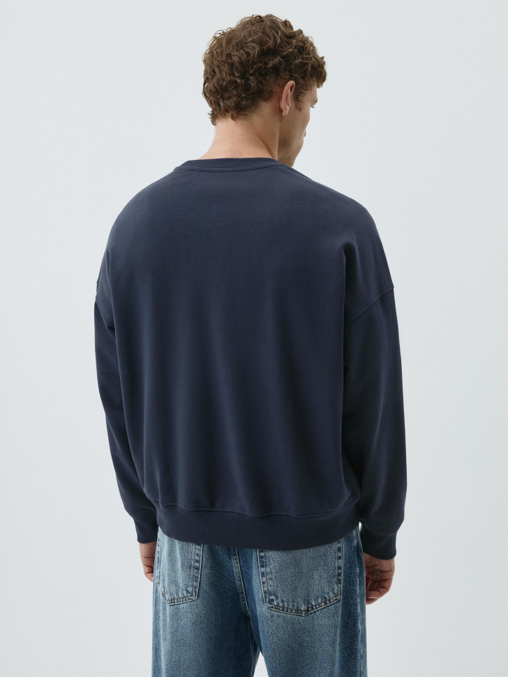 Свитшот OVERSIZE FIT из футера. Фото №4