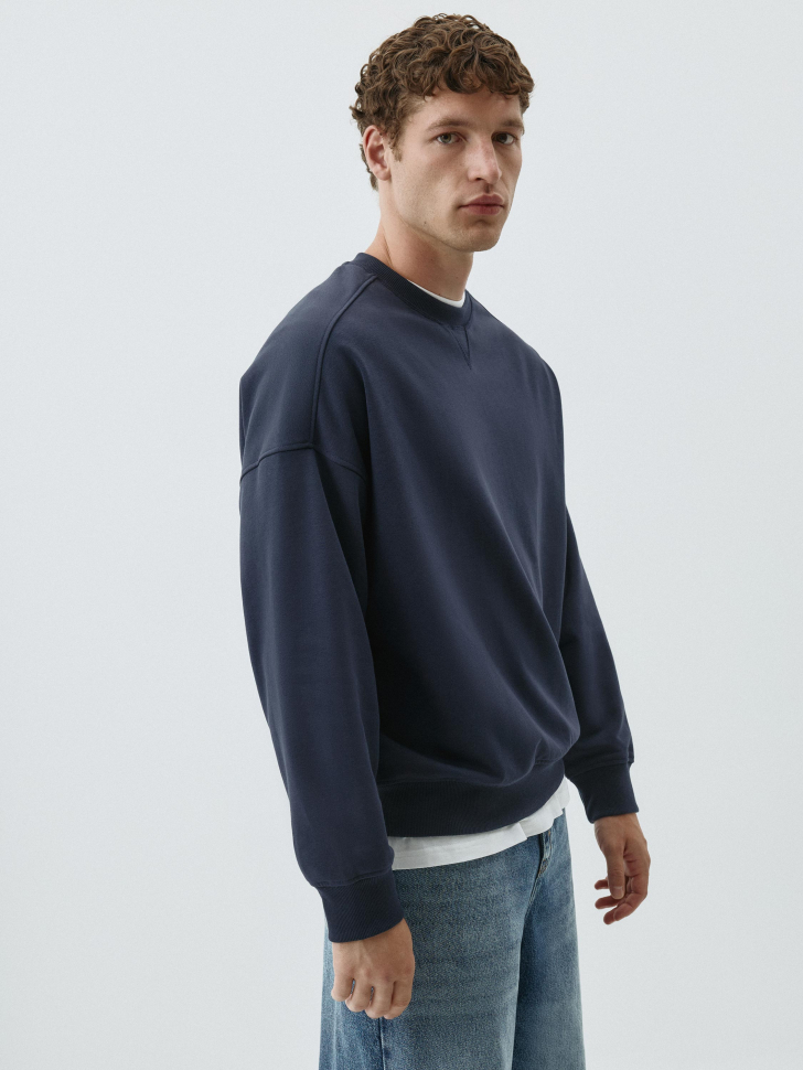 Свитшот OVERSIZE FIT из футера. Фото №6