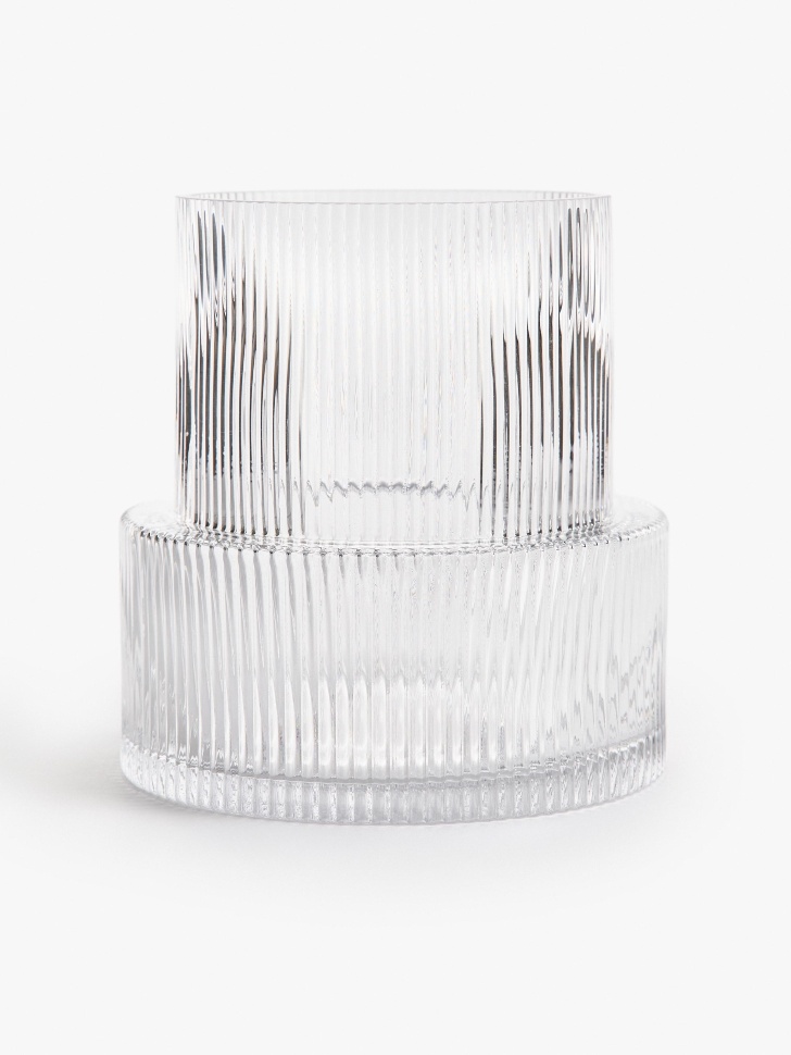 ваза из стекла с рельефным узором 4610517712776 фотография