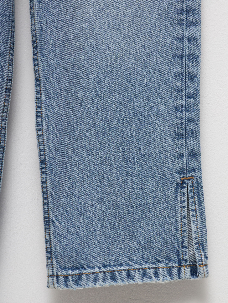 Рваные широкие джинсы для девочек (голубой, 134) sela 4680129706166 - фото 3