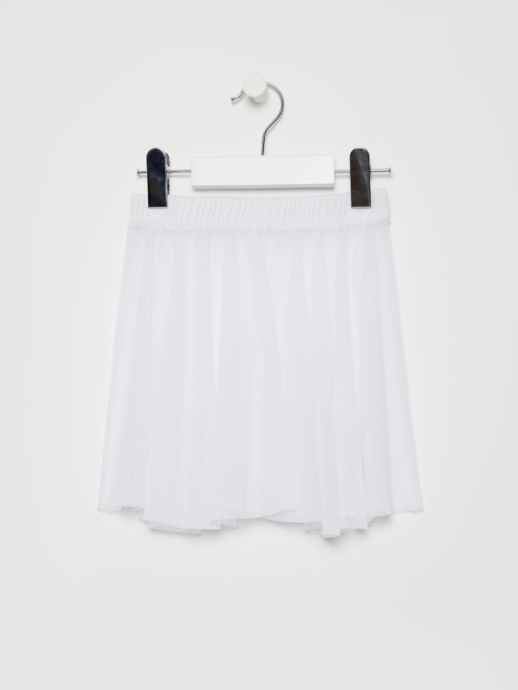 Балетная юбка из сетки для девочек (белый, 116/ 6-7 YEARS) от Sela