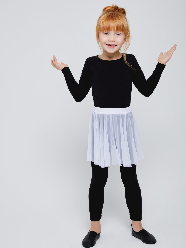 Балетная юбка из сетки для девочек (белый, 110/ 5-6 YEARS) от Sela