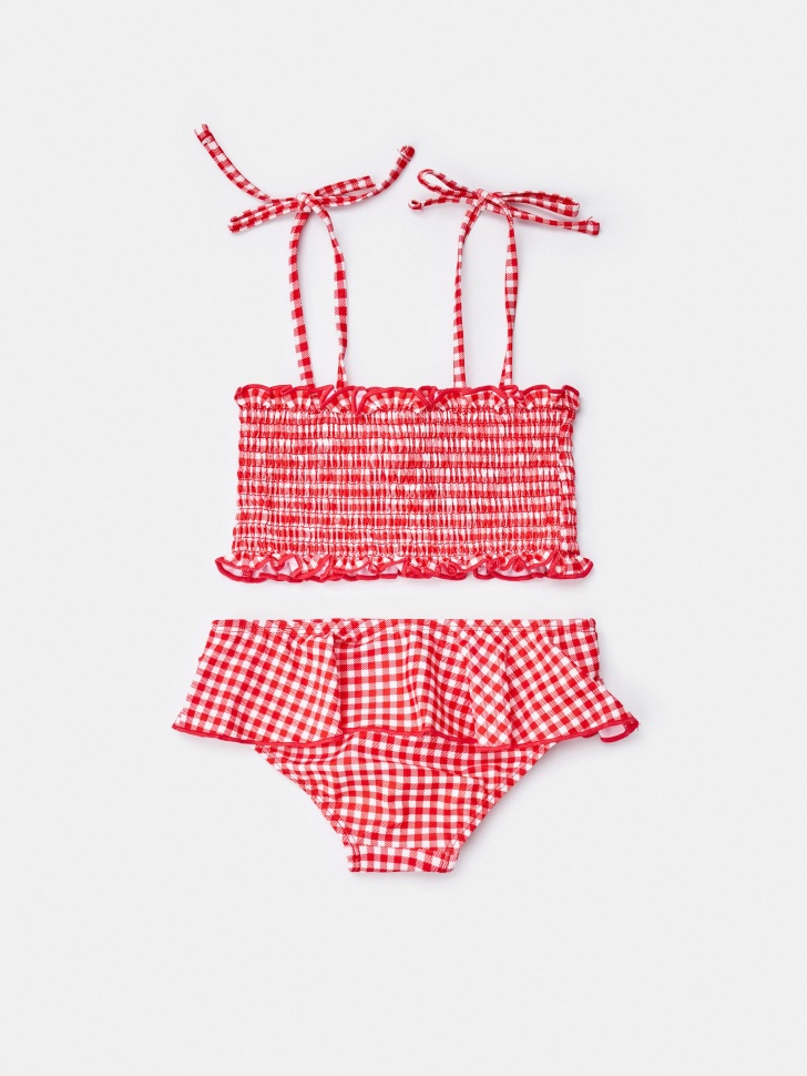 раздельный купальник для девочек от бренда sela вид слева