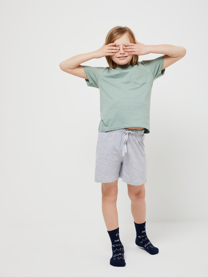 Пижама для мальчиков (принт, 134-140 (10-11 YEARS))
