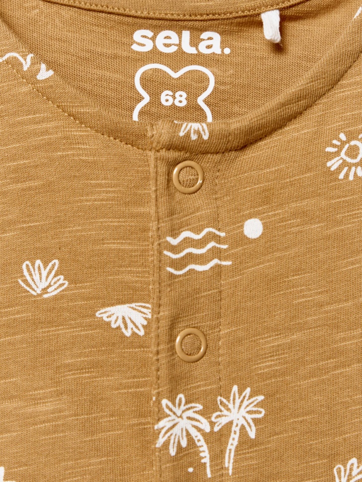 трикотажный комбинезон для малышей из россии вид сбоку