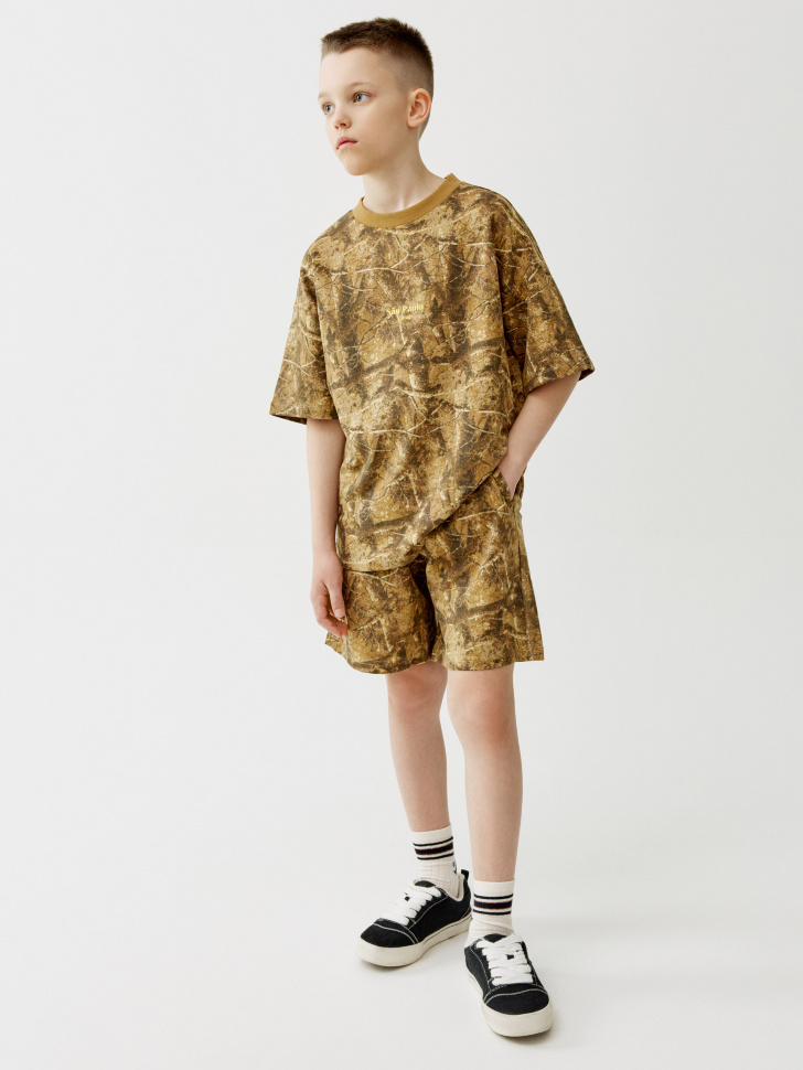 трикотажные шорты с принтом для мальчиков 4610517982049 фотография