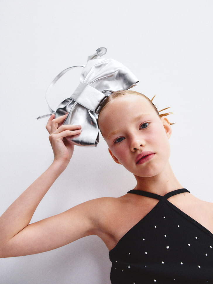 

Серебристая сумка кросс-боди для девочек, SL5811173204