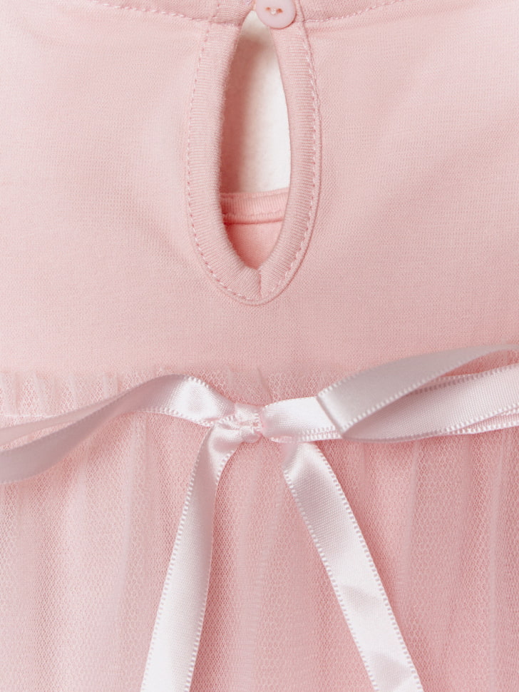 новогодное ярусное платье с бантиками для девочек 4610517043825 купить с доставкой