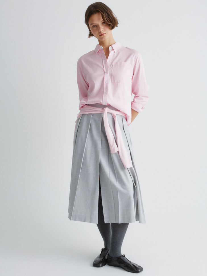 рубашка со стиркой из смесового тенселя 4610517248589 по акции