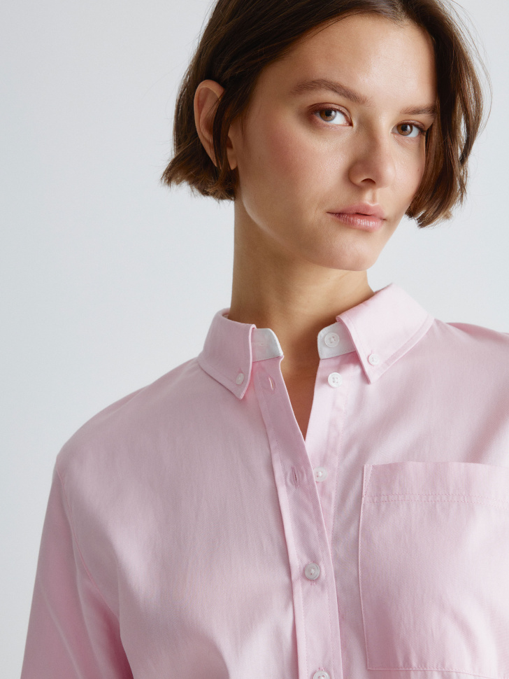 рубашка со стиркой из смесового тенселя 4610517248589 в интернет магазине