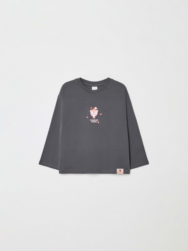 лонгслив для девочек с принтом  x смешарики 4610517352941 фотография