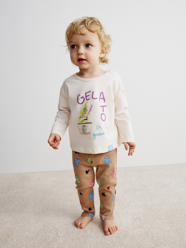 

Трикотажные брюки с принтом для малышей, SL6802001502