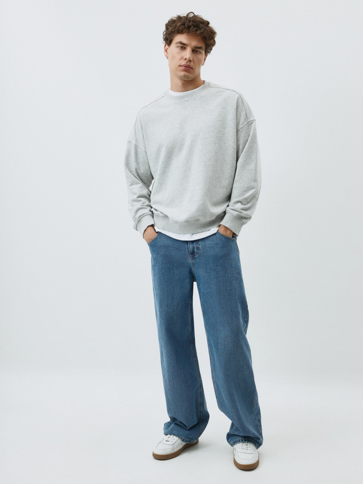 Свитшот OVERSIZE FIT из футера. Фото №2
