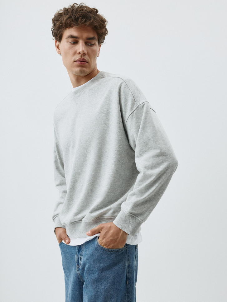 Свитшот OVERSIZE FIT из футера. Фото №4