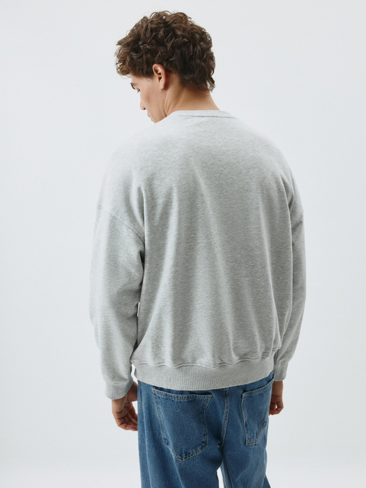 Свитшот OVERSIZE FIT из футера. Фото №5