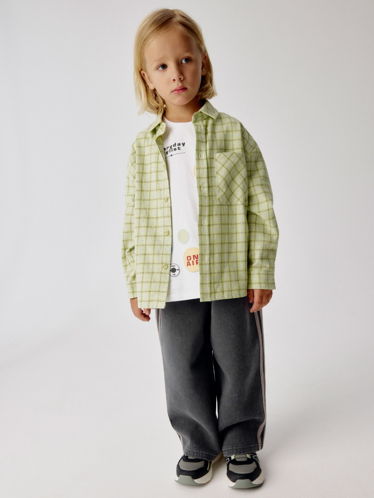 Свободные брюки с лампасами для мальчиков 1899₽