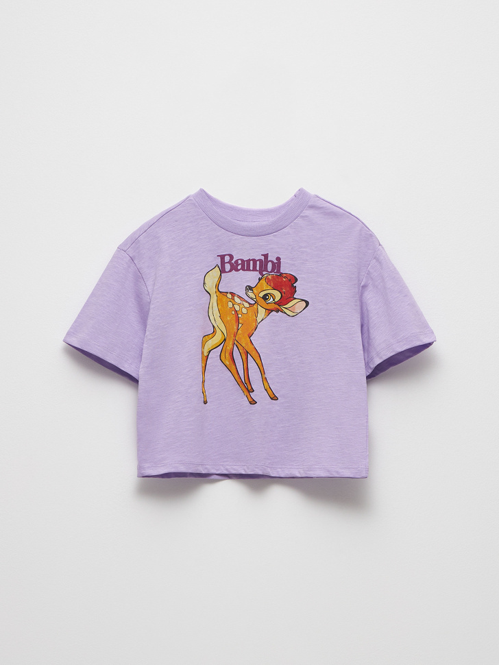 

Футболка с принтом Disney Bambi для девочек, Фиолетовый